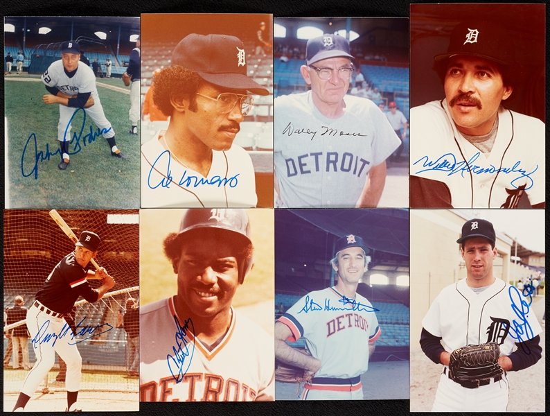 Detroit Tigers Signed Color Snap Shot Collection (240)