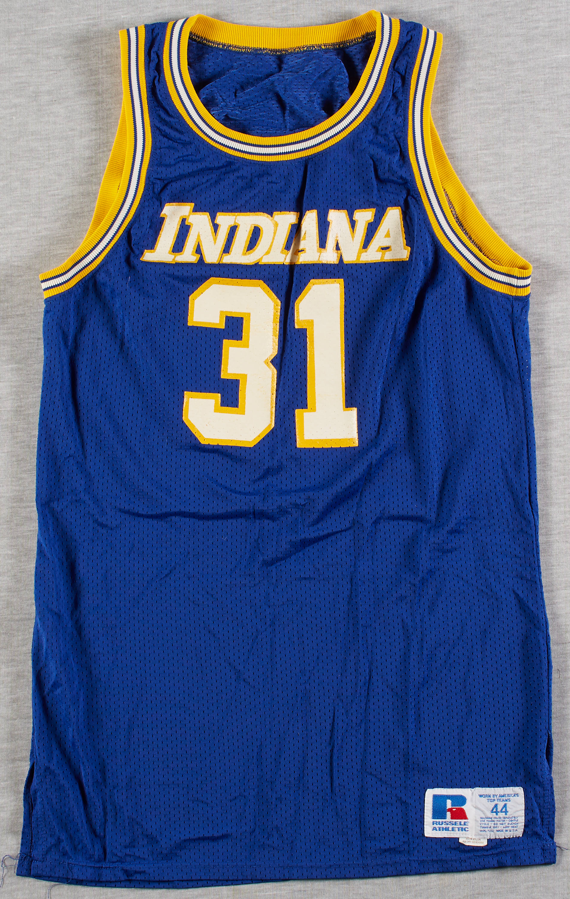 1990s Indiana Pacers Game Issued Navy White Practice Jersey 2XL DP54568