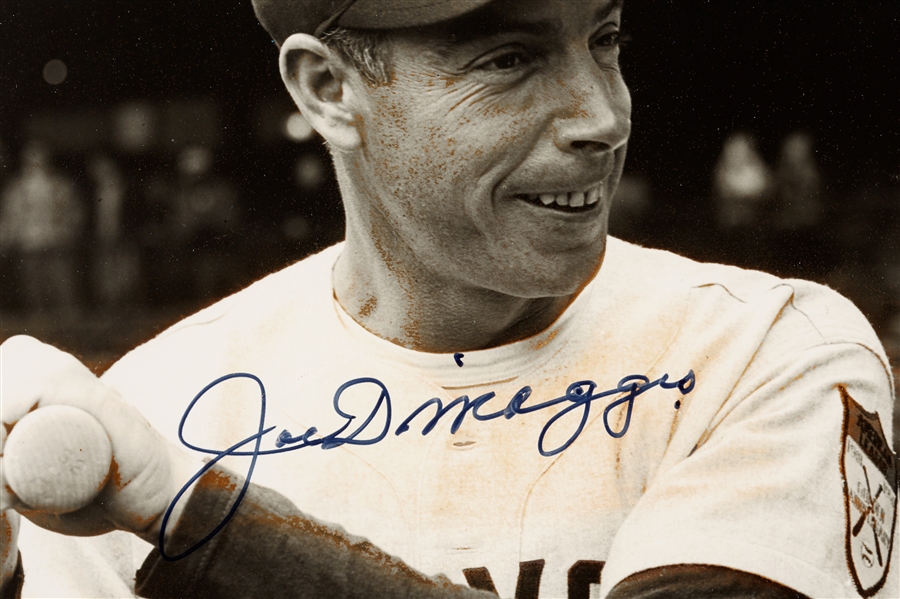 Mickey Mantle & Joe DiMaggio Signed 16x20 Framed Photo 1951 (PSA/DNA)