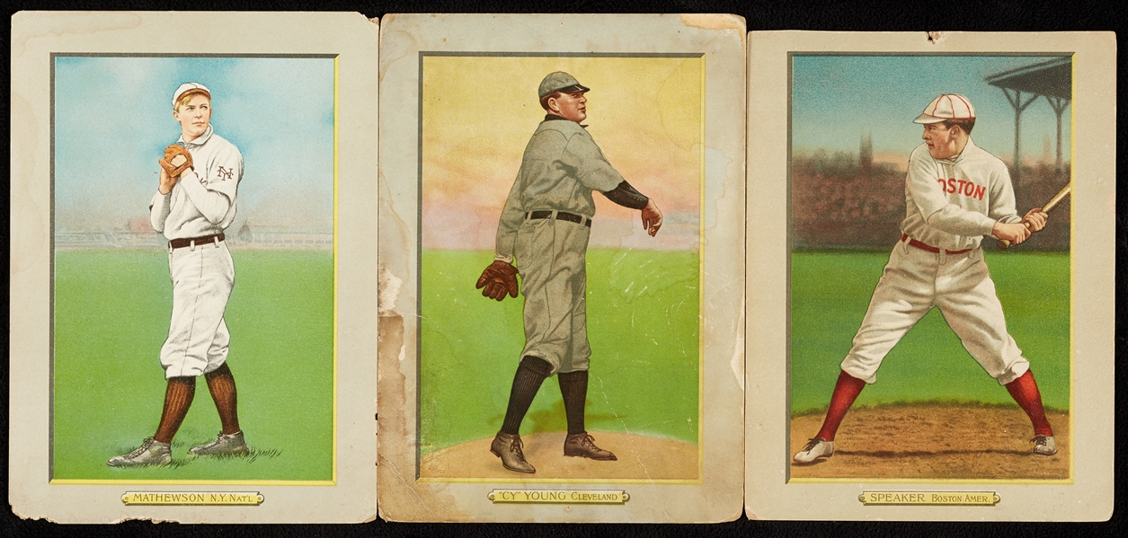1910-11 T3 Turkey Red Near-Complete Baseball Set (103)