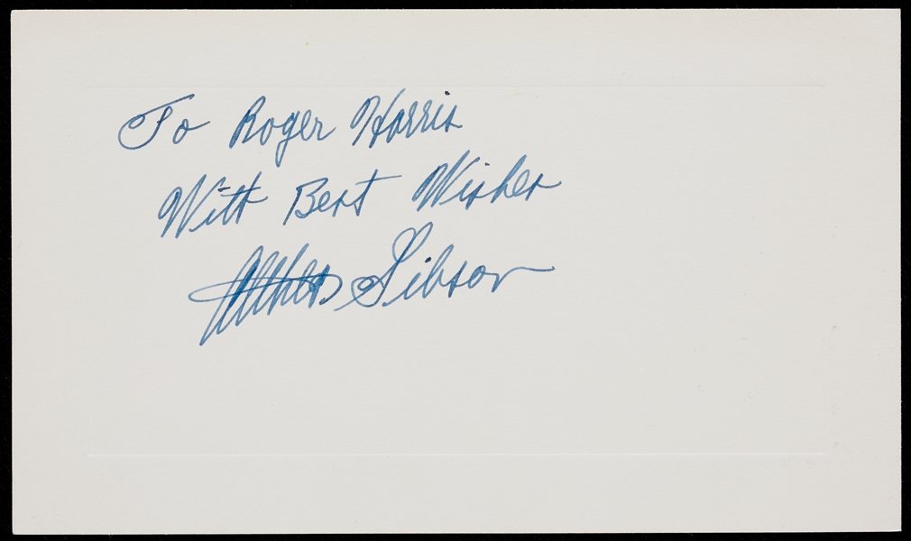 Althea Gibson Signed 3.5x5.5 Card (JSA)