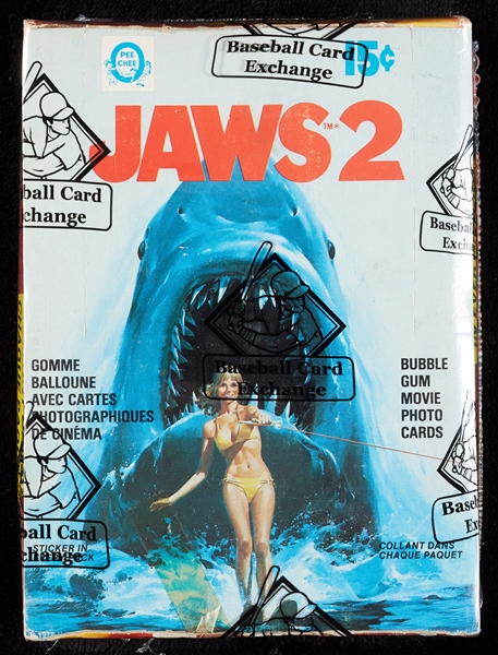 1978 O-Pee-Chee Jaws 2 Wax Box (36) (BBCE)