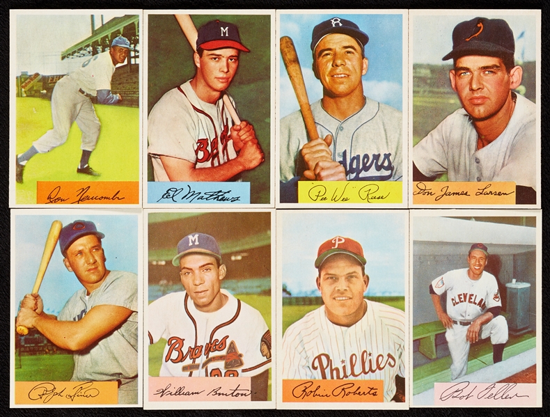 Incredible High-Grade 1954 Bowman Baseball Near Set, Mantle PSA 7, Mays PSA 8 (220/224)