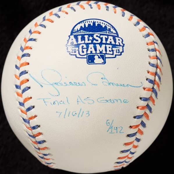 Mariano Rivera Single-Signed 2013 ASG Baseball Final All-Star Game (6/142) (Steiner)
