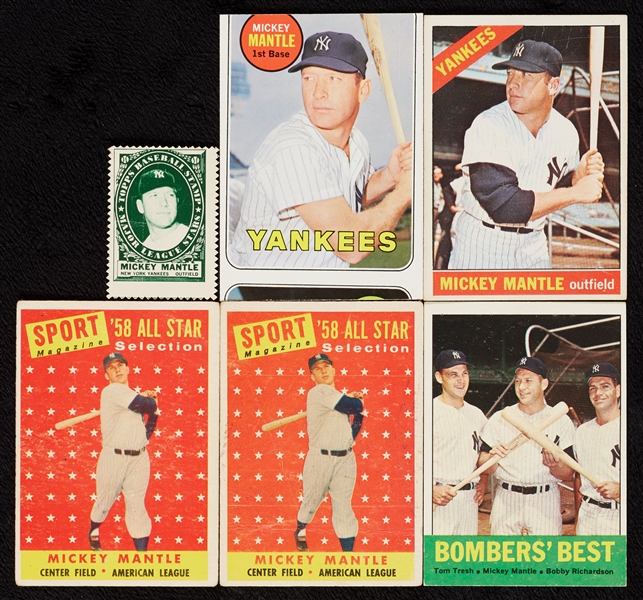 1958-69 Topps Mickey Mantle Group (6)
