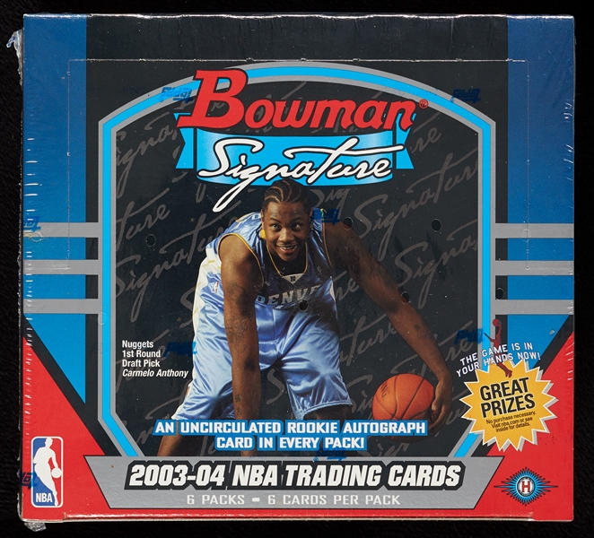 2003 Bowman Signature Basketball Factory Sealed Hobby Box (6)