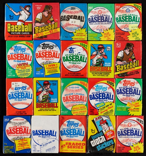 Unopened 1970s-1990s Baseball Wax & Cello Hoard (472)