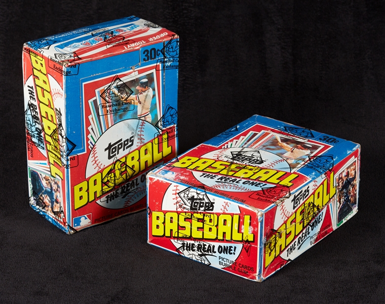 1982 Topps Baseball Wax Boxes Pair (2)