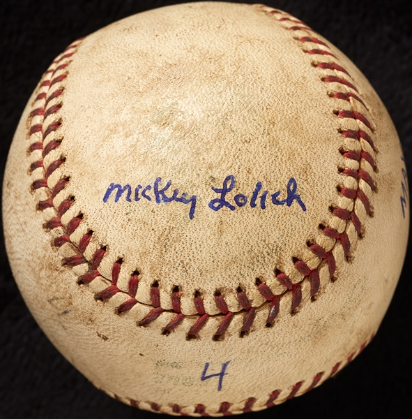 Mickey Lolich Career Win No. 9 Final Out Game-Used Baseball (5/17/1964) (BAS) (Lolich LOA)