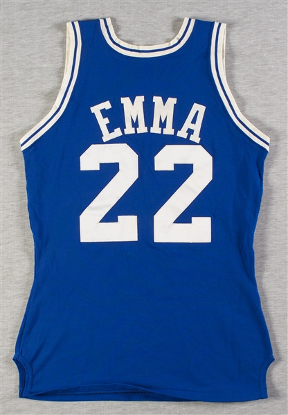 Early 1980s Tom Emma Duke University Game-Worn Road Jersey