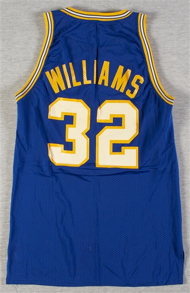 Mid-1980s Herb Williams Indiana Pacers Game-Worn Blue Mesh Jersey