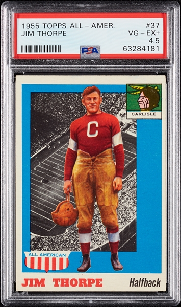 1955 Topps All American Football Complete Set with Thorpe PSA 4.5 (100)