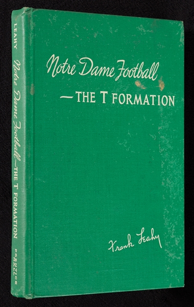 Frank Leahy Signed Notre Dame Football Book (BAS)