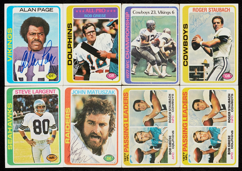 Signed 1978 Topps Football Group (122)