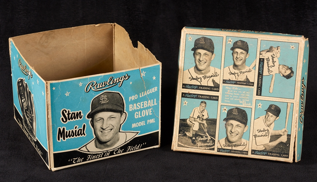 1950s Rawlings Stan Musial Glove Box With Top