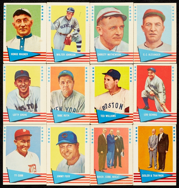 1961 Fleer Baseball Greats Complete Set (154)