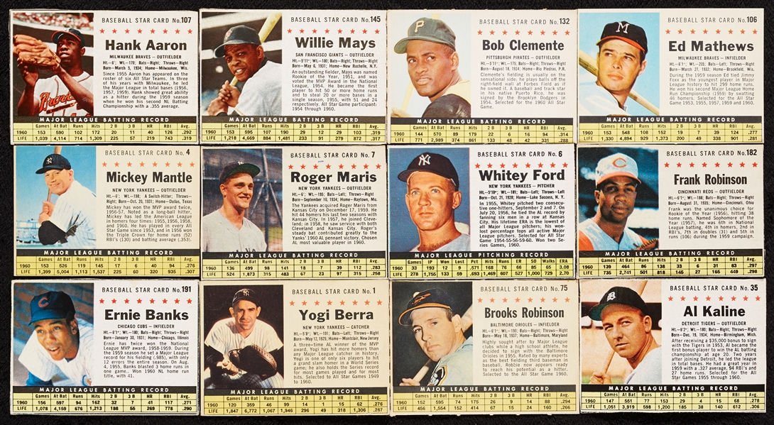 1961 Post Cereal Baseball Near Set (183/200)