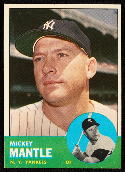 1963 Topps Mickey Mantle No. 200 EX-MT+