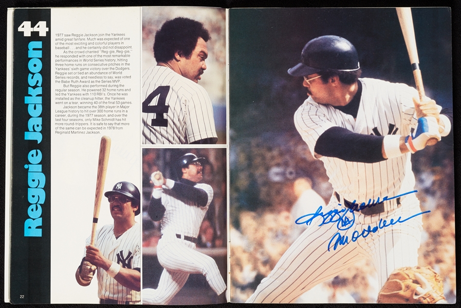 1978 New York Yankees Team-Signed Yearbook with Martin, Berra, Jackson (PSA/DNA)