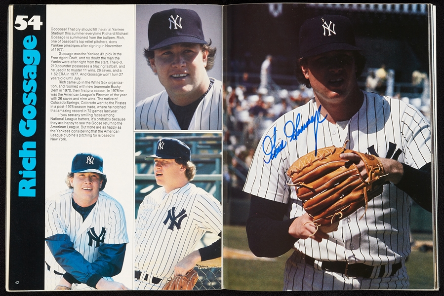 1978 New York Yankees Team-Signed Yearbook with Martin, Berra, Jackson (PSA/DNA)