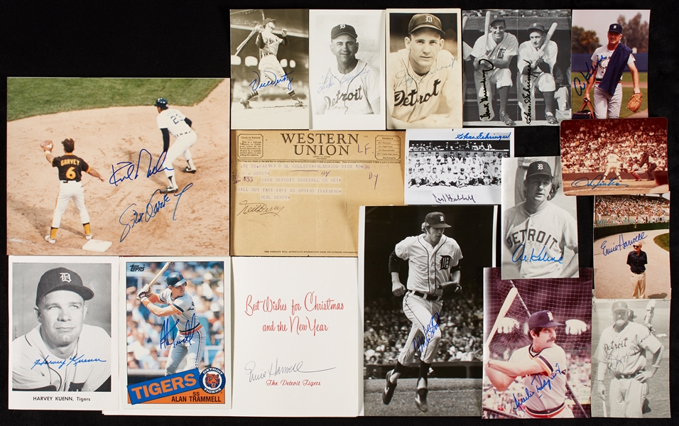 Detroit Tigers Autograph Balance of Collection (150+)