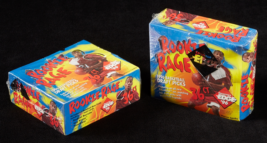1996 Collector's Edge Rookie Rage Wax Box Pair (2)