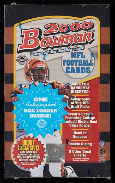 2000 Bowman Football Hobby Jumbo Box (12) 