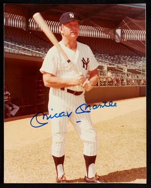 Mickey Mantle Signed 8x10 Photo