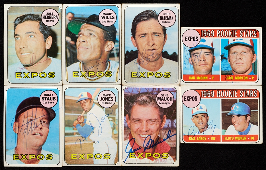 Montreal Expos Signed 1969 Topps (30)