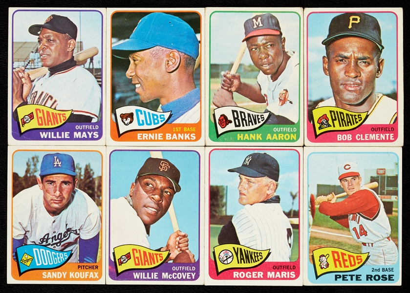 1965 Topps Baseball Complete Set With Extras, Plus 50 Embossed (800)