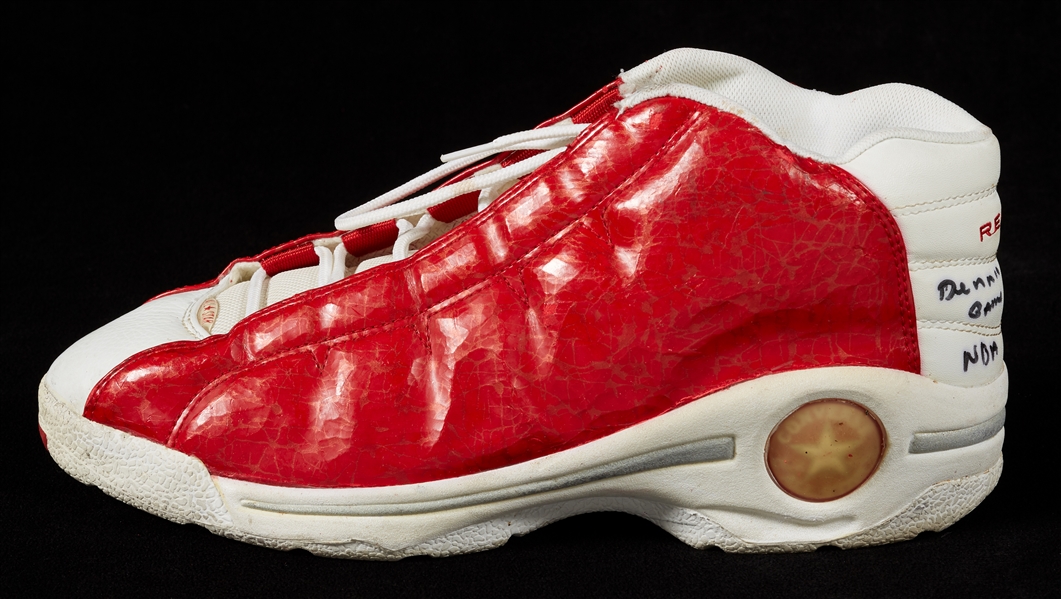 1997-98 Dennis Rodman Chicago Bulls Game-Worn Converse Shoes (2)