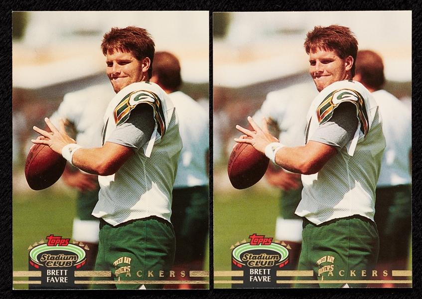 1992 Stadium Club High Number Sets Pair with Favre RC (2)