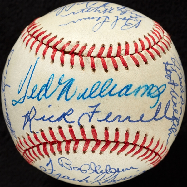 HOFer Multi-Signed OAL Baseball with Ted Williams (BAS)