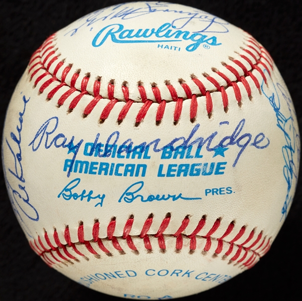 HOFer Multi-Signed OAL Baseball with Ted Williams (BAS)