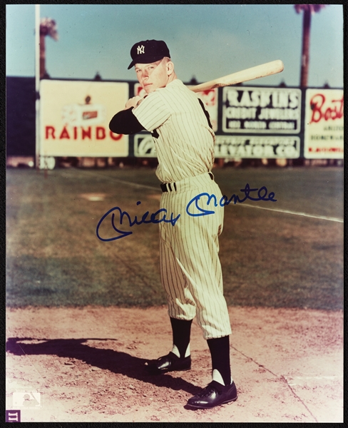 Mickey Mantle Signed 8x10 Photo (BAS)