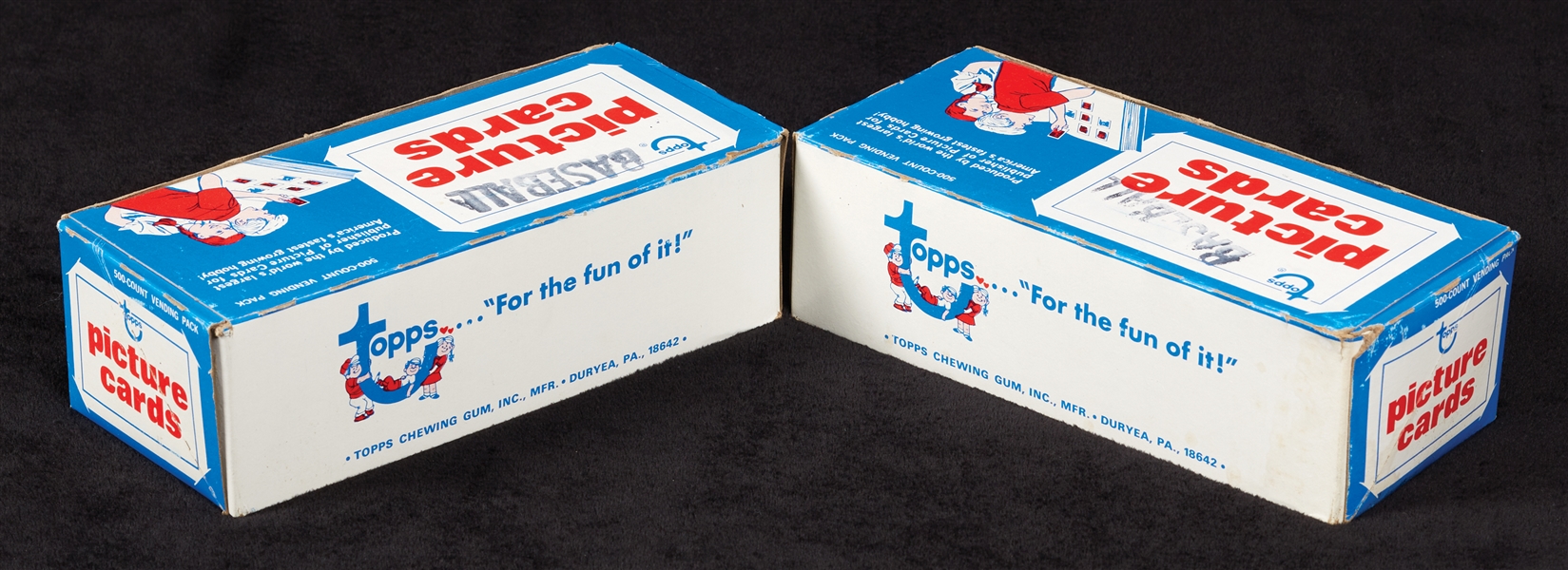 1981 Topps Baseball Vending Boxes Pair (2)