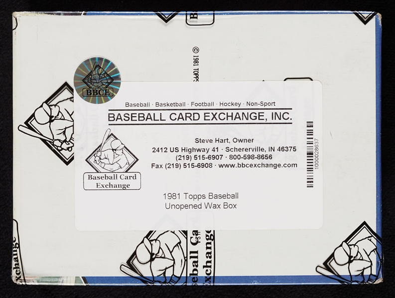 1981 Topps Baseball Wax Box (36) (BBCE)