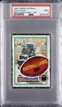 1983 Topps Football Cello Pack - Mike Singletary RC Top (Graded PSA 9)