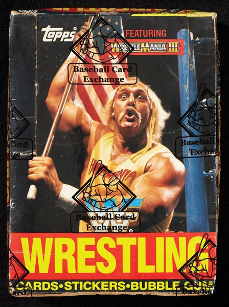 1987 Topps WWF Wrestling Wax Box (36) (BBCE)
