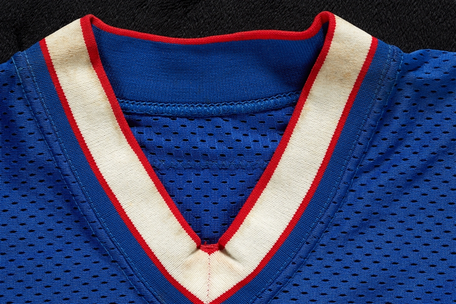 1975-76 O.J. Simpson Bills Sample Blue Mesh Jersey