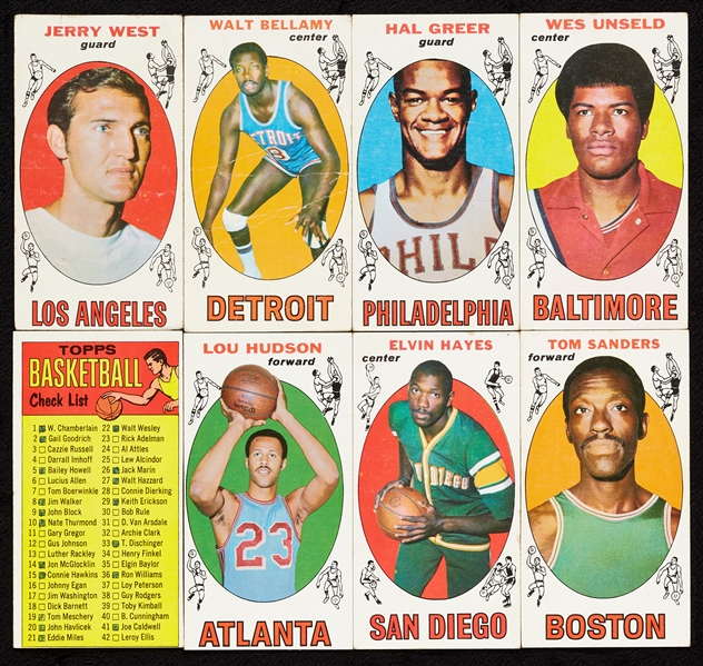 1969 Topps Basketball Partial Set (75/99)