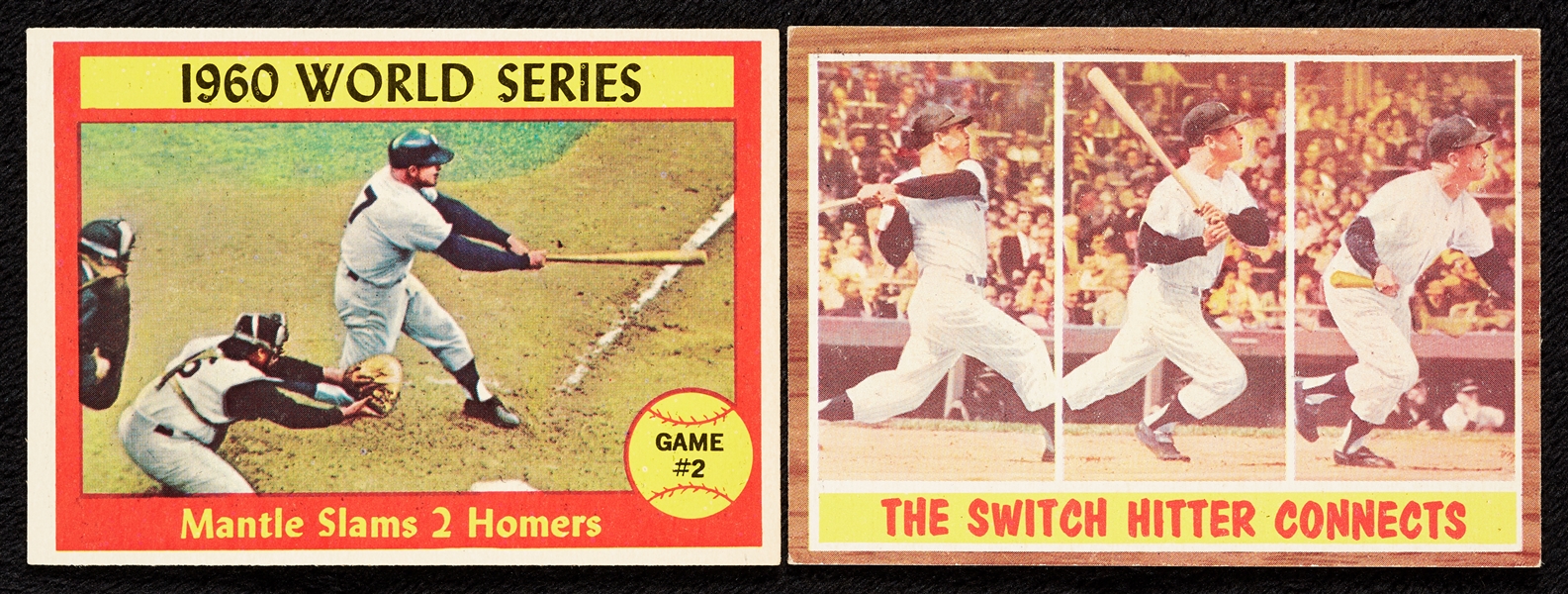 1961 and 1962 Topps High-Grade Mantle Specials (2)