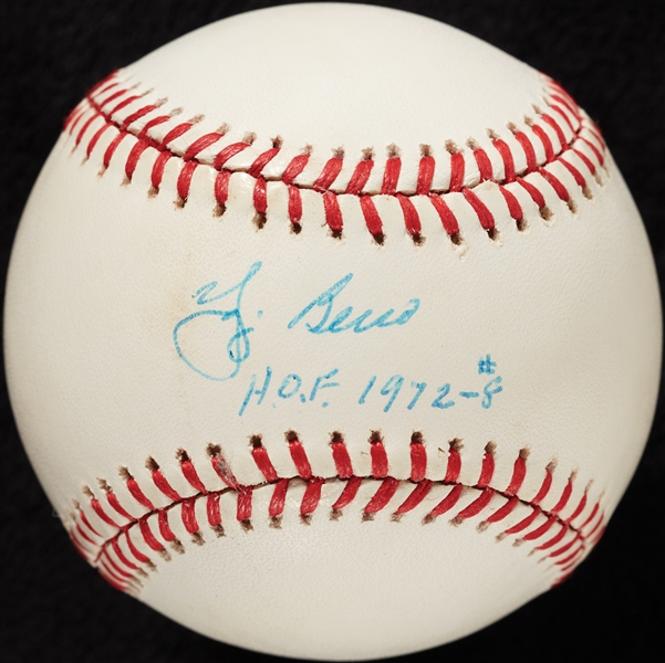Yogi Berra Single-Signed OAL Baseball HOF 1972 #8 (PSA/DNA)