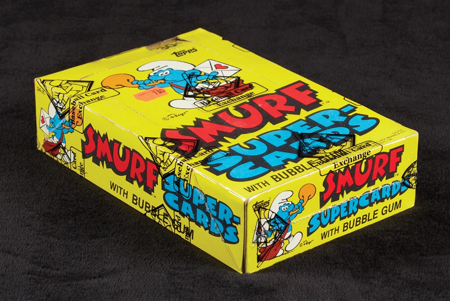 1982 Topps Smurfs Super Cards Wax Box (24) (BBCE)
