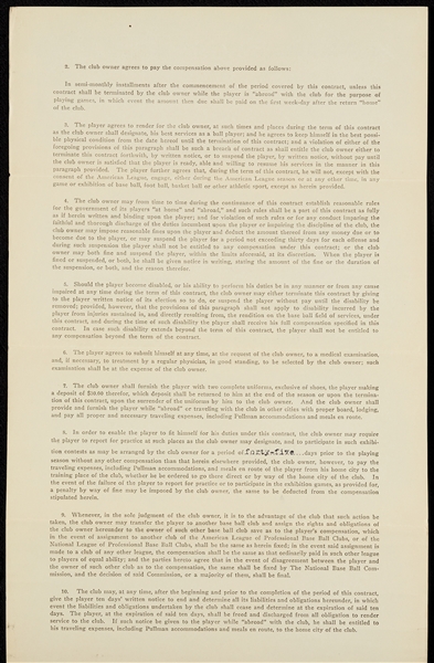 Zinn Beck 1918 Yankees Player Contract Signed by Ban Johnson, Jacob Ruppert (BAS)