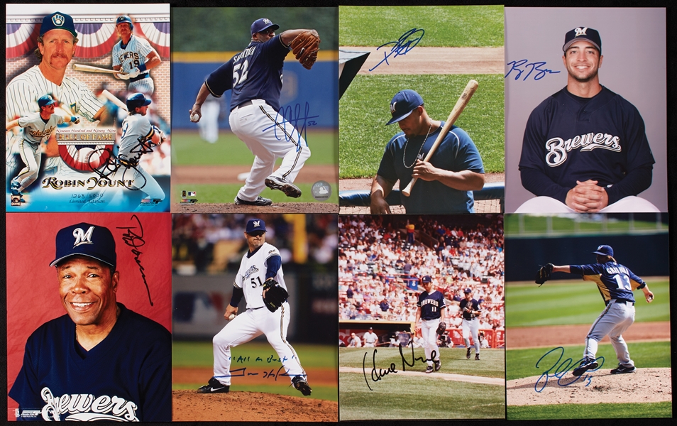 Milwaukee Brewers Signed 8x10 Photo Collection (448)