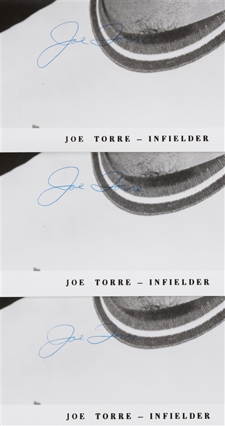 Joe Torre Signed 8x10 Photos Group (3)