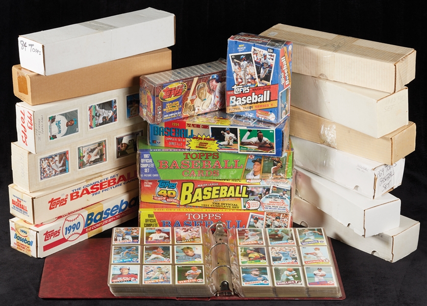 1981-2000 Topps Baseball Big Bucket of Complete Sets (19)
