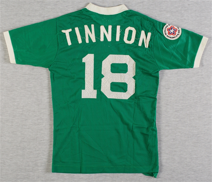 1976 Brian Tinnion New York Cosmos NASL Game-Worn Green Mesh Jersey