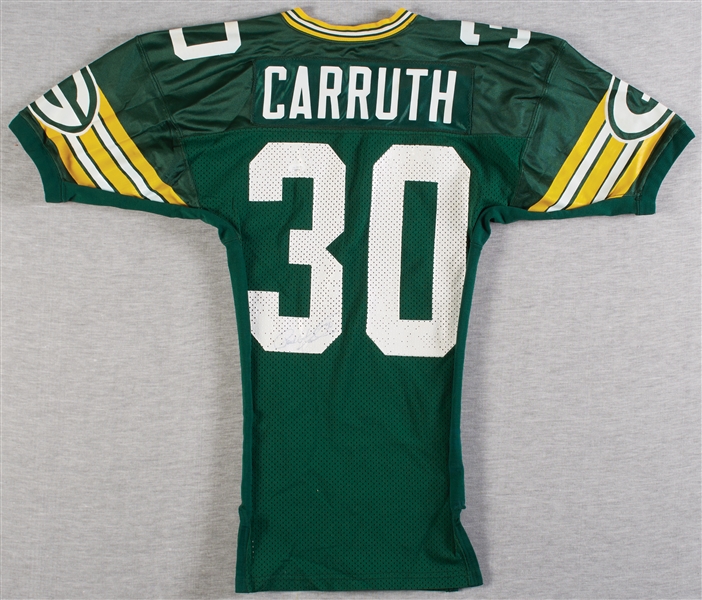 1987-88 Paul Carruth Green Bay Packers Game-Worn Home Jersey
